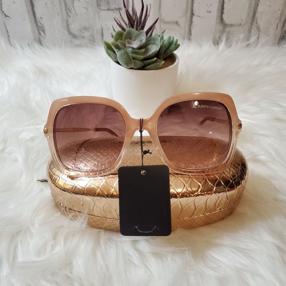 Judith Leiber Accessories - Judith Leiber Frenchie Oversized Sunglasses